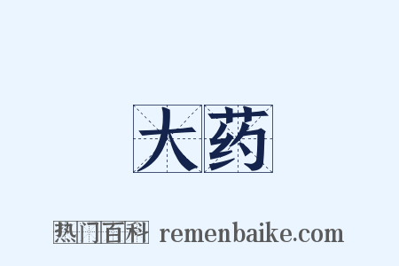 大药是什么意思的图片